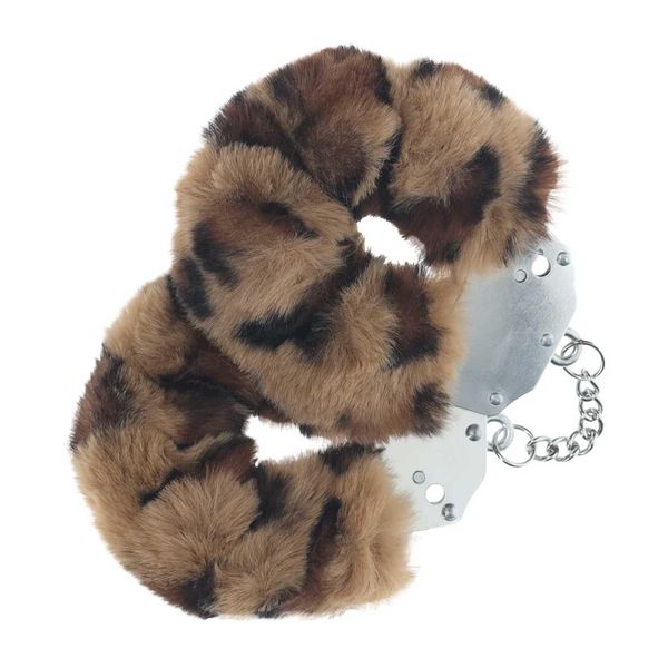 Heavy-Duty Fluffy Handcuffs - Leopard zdjęcie 1
