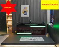 Czarna Wanna z hydromasażem EB-869 prostokątna 180cmx88cm MASAŻ DŁONI HIT!