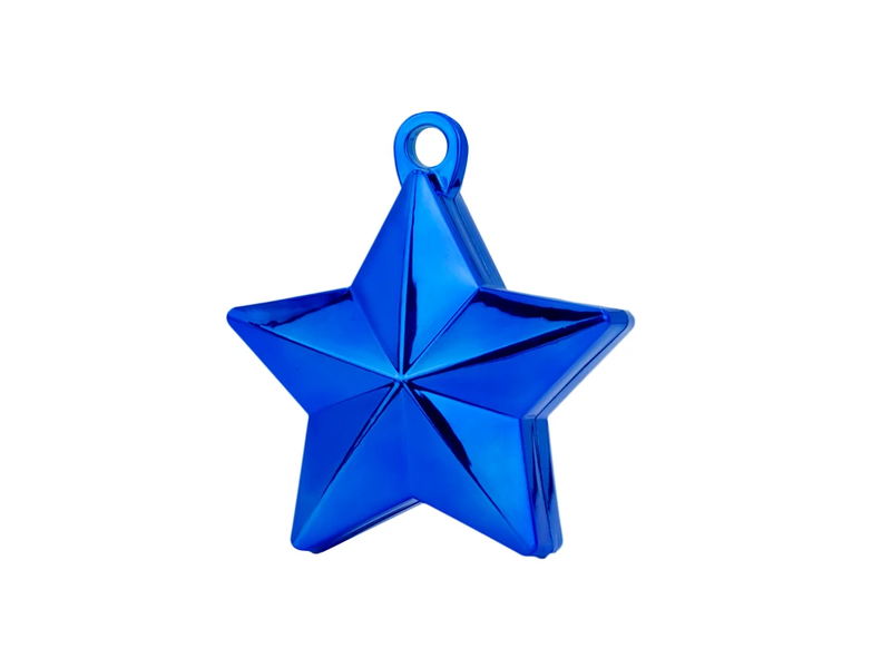 Ciężarek / obciążnik do balonów, Gwiazda, chabrowy zdjęcie 1