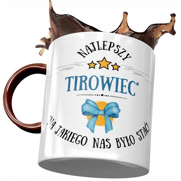 Kubek Bordowy Dla Tirowca Najlepszy Tirowiec Z Nadrukiem Ze Zdjęciem zdjęcie 1