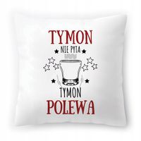 Poduszka Dla Tymona Na Urodziny Ze Zdjęciem Na Prezent Biała 40X40 Cm