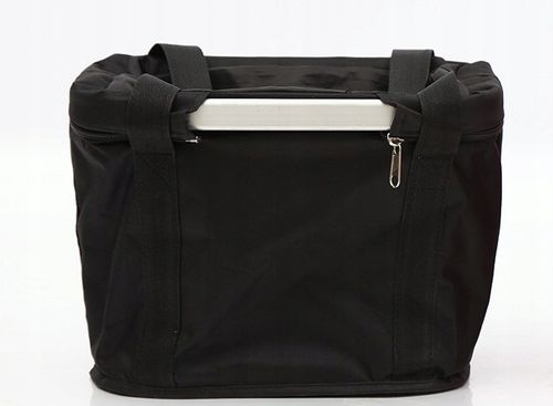 KOSZYK NA KIEROWNICĘ DO ROWERU ROWEROWY PIKNIK TORBA CZARNA 10L + UCHWYT na Arena.pl