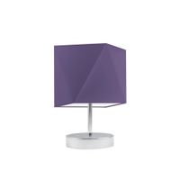 Lampka PASADENA abażur fioletowy stelaż chrom