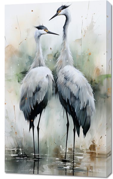 Obraz 60x100cm Tańczące Czaple zdjęcie 1