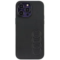 Etui Audi Synthetic Leather na iPhone 14 Pro Max - czarne