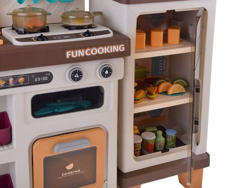 ZABAWKOWA INTERAKTYWNA BRĄZOWA KUCHNIA  AKCESORIA na Arena.pl