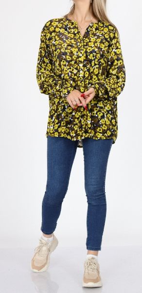 Koszula Kaffe oversize żółta 42 zdjęcie 3