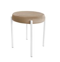 TABORET DIOR STOŁEK LOFT metal podstawa biała MG06