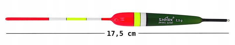 Spławik Przelotowy z BALSY SHARK 2,5 g / 17,5 cm zdjęcie 2