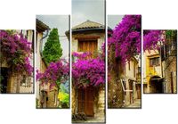 105CM 150CM ZEGAR 5 ELEM STARE MIASTO PROWANSJI DRUK OBRAZ