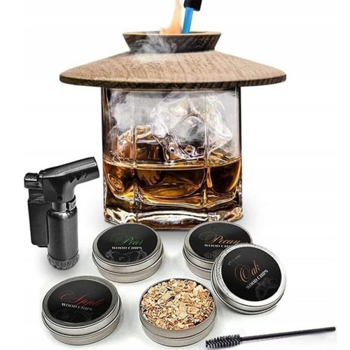 Zestaw do Wędzenia Whisky Smoker Gadżet Prezent dla Chłopaka Mężczyzny 8w1 na Arena.pl