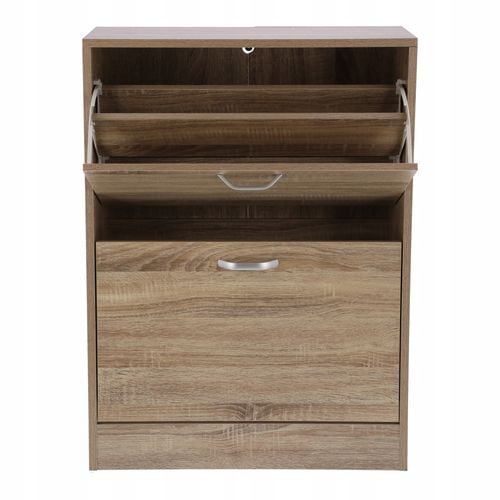 szafka na buty regał 2 komory obuwie komoda pojemna do przedpokoju regał na Arena.pl