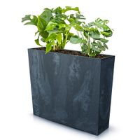 Doniczka skrzynka imitacja beton 58x18x50 cm wkład Antracytowy