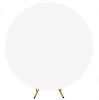 Materiał POKROWIEC TŁO Białe na ŁUK BALONOWY OKRĄGŁY DO ZDJĘĆ SESJA