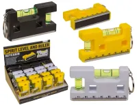 Brelok Narzędziowy z Poziomicą, Linijką i Magnesem dla Majsterkowicza