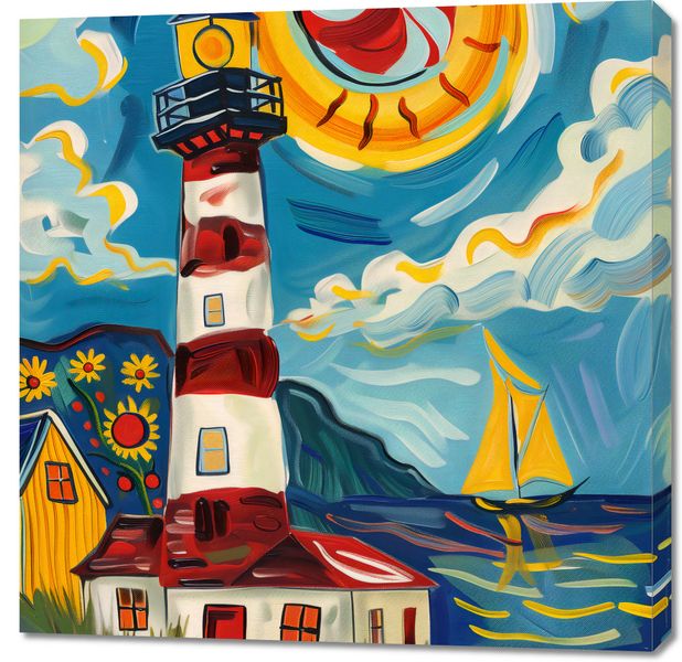 Obraz 90x90cm Żywa Przystań zdjęcie 1