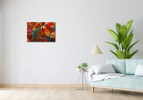 Obraz 60x40cm Kolorowe Ary na Arena.pl