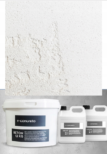 Beton tynk dekoracyjny 15m2 BIAŁY na Arena.pl