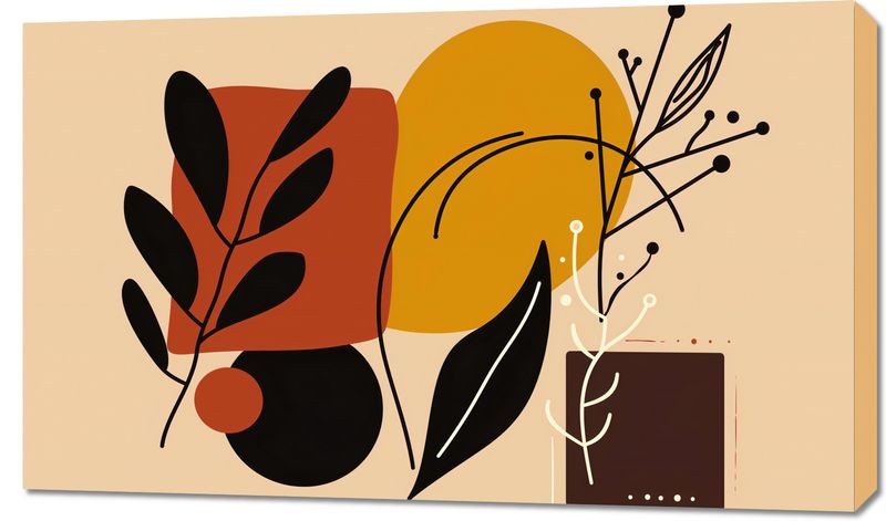 Obraz 100x60cm Ciepłe Kontury zdjęcie 1