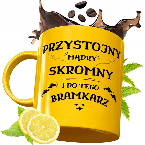 Złoty Kubek Premium Dla Bramkarza Prezent Z Nadrukiem Ze Zdjęciem zdjęcie 1