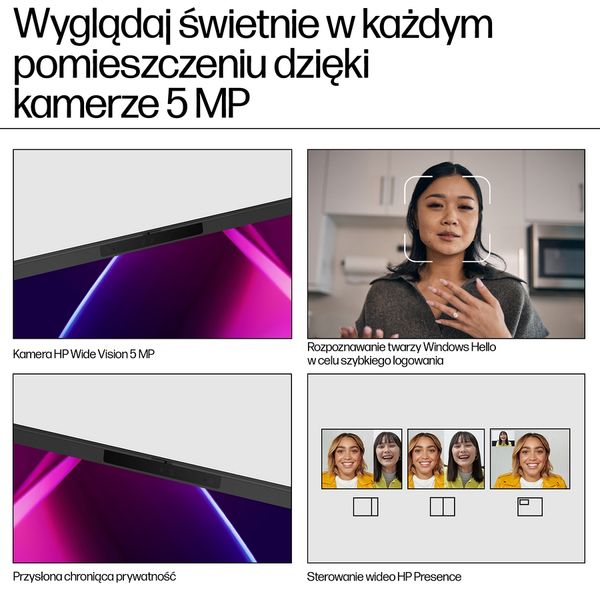 HP Pavilion Plus 14 WQXGA IPS Intel Core Ultra 5 125H 14-rdzeni 16GB LPDDR5x 512GB SSD NVMe Windows 11 zdjęcie 9