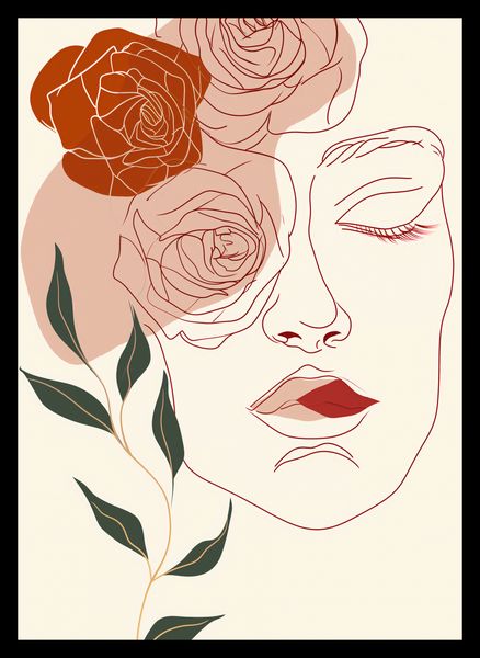 Plakat 25x35cm Beż i Twarz zdjęcie 2