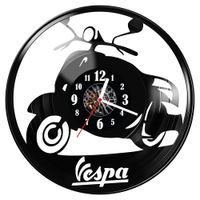 Zegar ścienny z płyty winylowej Vespa 208.14