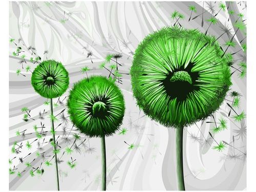40CM 50CM OBRAZEK ŚCIENNY ZIELONE DMUCHAWCE 3 DRUK PŁÓTNO OBRAZ na Arena.pl