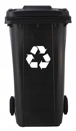 Pojemnik na Śmieci 240l Kosz Odpady Kubeł do Segregacji Mocny Czarny na Arena.pl