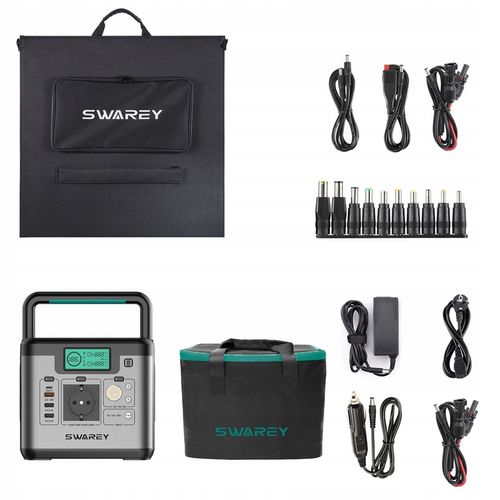 POWER BANK GENERATOR SOLARNY SWAREY 518Wh type C PD 65W+100W SOLAR na Arena.pl