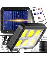 LAMPA SOLARNA Z CZUJNIKIEM RUCH ZMIERZCHU LED COB 2400mA LAMPA ULICZNA