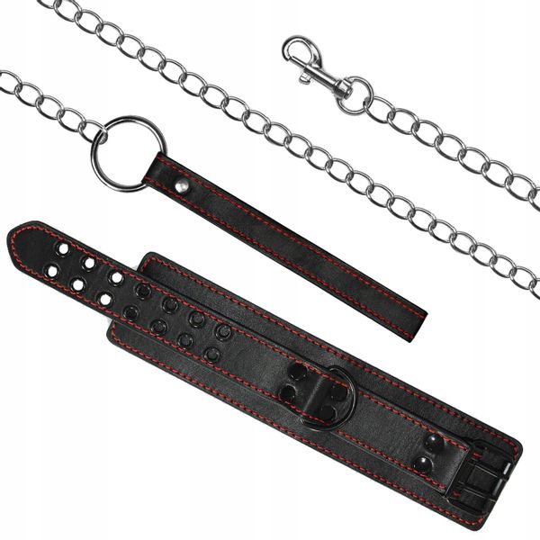 Regulowana obroża BDSM ze smyczą. zdjęcie 9