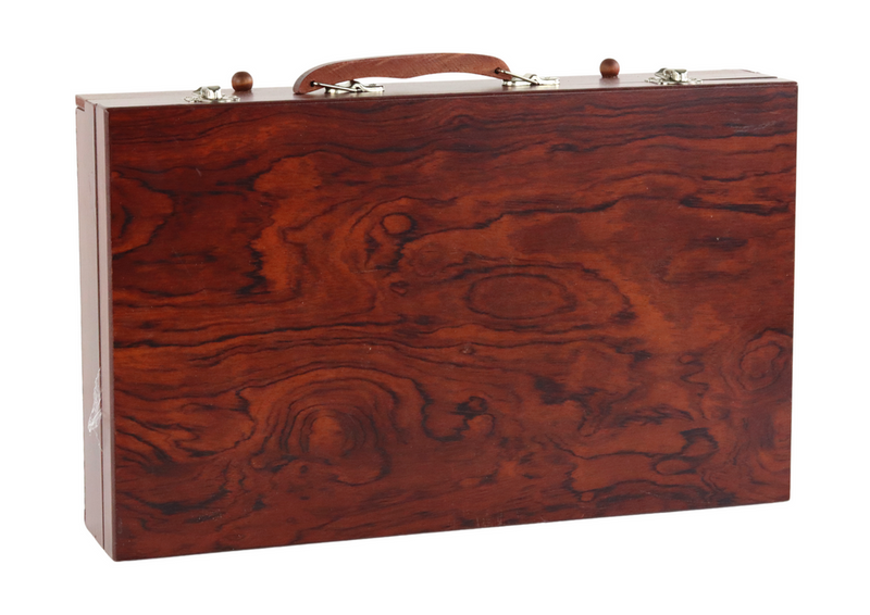 Zestaw Artystyczny w Drewnianej Walizce 123 Elementy zdjęcie 3