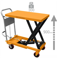 WÓZEK NOŻYCOWY UDŹWIG 300KG STÓŁ PLATFORMOWY CORMAK TA30, PODNOSZENIE 900MM