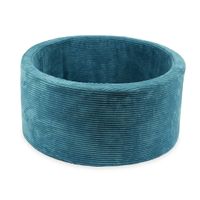 Suchy basen 90x40 Velvet sztruks niebieski bez piłek