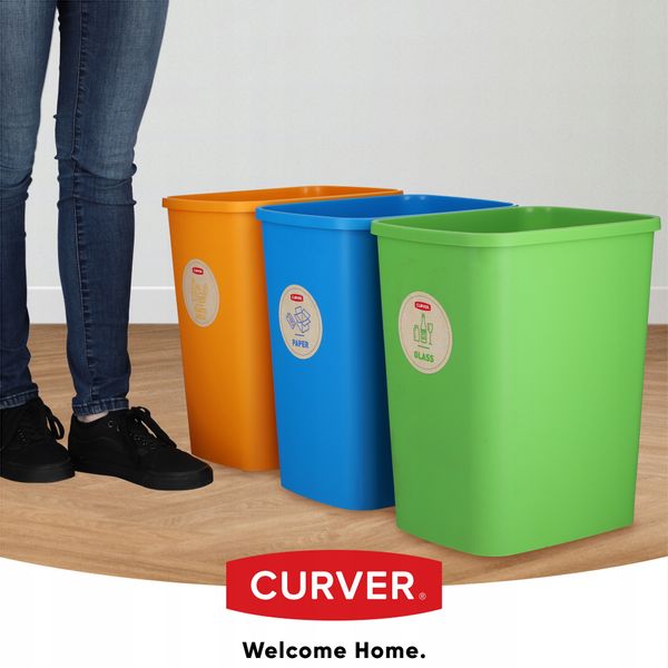 Curver Kosz Na Śmieci Pojemnik 25 L 3 Kolory 3 szt zdjęcie 2