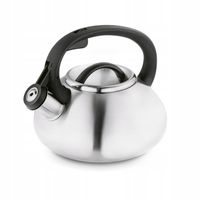 Stalowy CZAJNIK na GAZ srebrny czajnik INDUKCJA z GWIZDKIEM 2L Vita