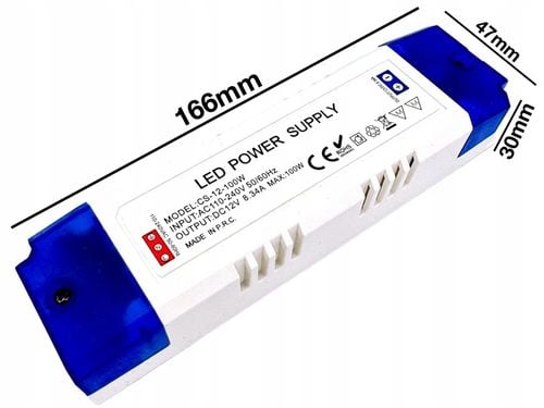 ZASILACZ 12V LED MEBLOWY 100W 8,34A Do Taśmy LED Transformator na Arena.pl