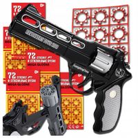 PISTOLET HUKOWY KAPISZONY REWOLWER SPŁONKA GRATIS 5X KAPISZON 360 METALOWY