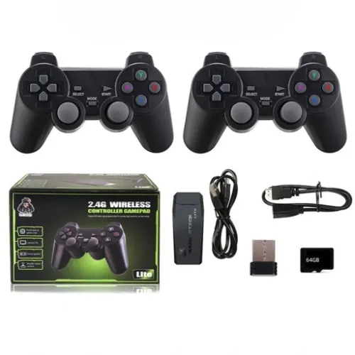 KONSOLA RETRO GRA TELEWIZYJNA BEZPRZEWODOWE 2 PADY 10000 GIER EMULATOR na Arena.pl