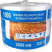 sznurek rolniczy tex 1000 polipropylenowy 2000mb wki tegafol