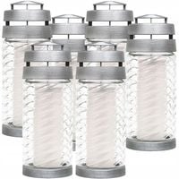 Lampiony Szklane Znicze na groby 24,6cm Bolsius TĘSKNOTA wkład 50h - 6