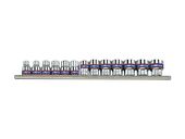 komplet nasadek 3/8 6-kątne 13 sztuk 7-19mm blister - ky3513mr