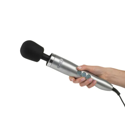 doxy die cast wand massager silver - aluminiowy masażer na Arena.pl