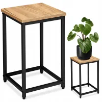 Kwietnik stojący metalowy loft – stojak na kwiaty doniczki półka craft