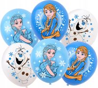 ZESTAW BALONÓW Z NADRUKIEM KRAINA LODU DEKORACJA URODZINOWA NA IMPREZE