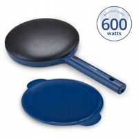 Naleśnikarka niebieska patelnia do naleśników 600W elektryczna