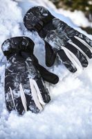 Rękawice Narciarskie Zimowe Na Deskę Narty Rozmiar L Dłoń 21 Cm Szare