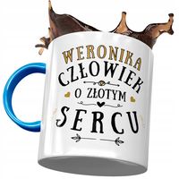 Kubek Błękitny Dla Weroniki Siostry Żony Prezent Z Nadrukiem Ze Zdjęciem