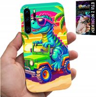 ETUI DO HUAWEI P30 PRO - DINOZAUR W CIĘŻARÓWCE WZORY DLA DZIECI